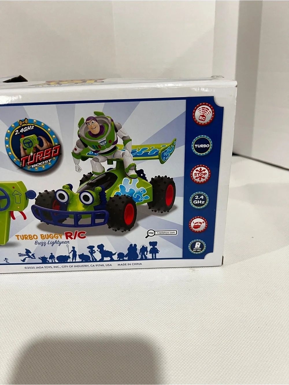 Disney Pixar Toy Story Turbo Buggy R/C Buzz Lightyear Remote Control Car 2.4 Ghz